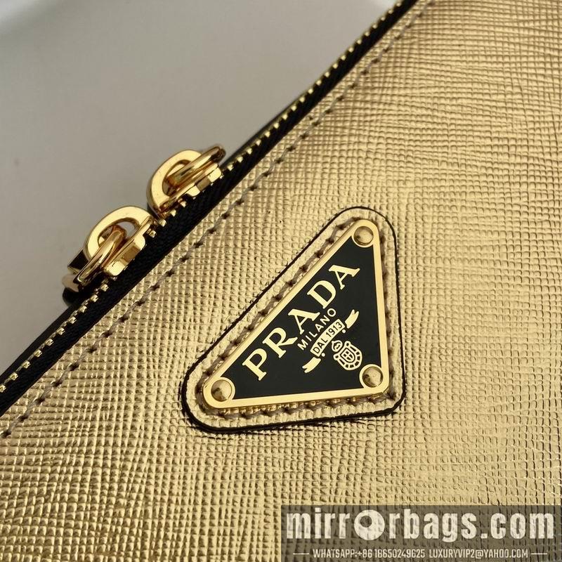 Prada Bags Prada 2VH070金色十字纹19x12.5x5.5cm AP