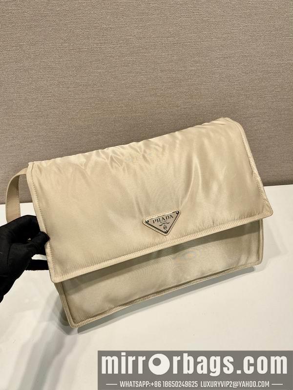 Prada Bags Prada 1BD256奶茶色36x28x14cm AP