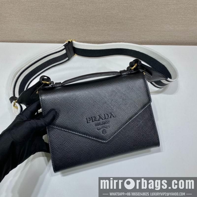 Prada Bags Saffiano Monochrome 1BD317 21x14x6 ap 15