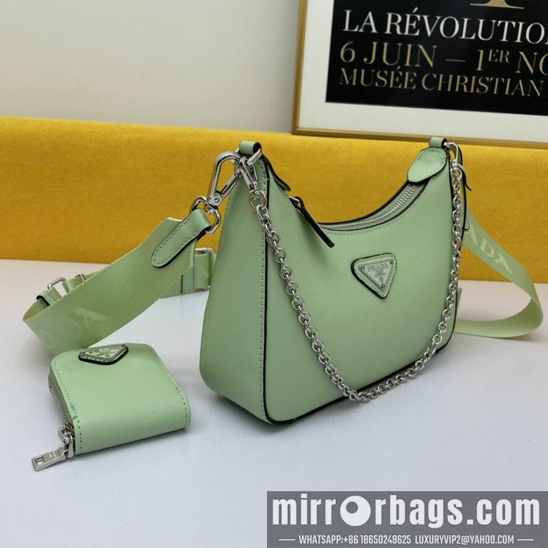 Prada Bags WW1BH204绿 18X22X6.5