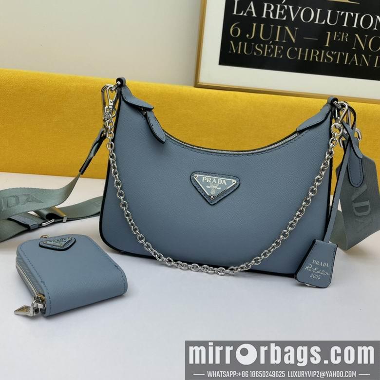 Prada Bags WW1BH204蓝 18X22X6.5