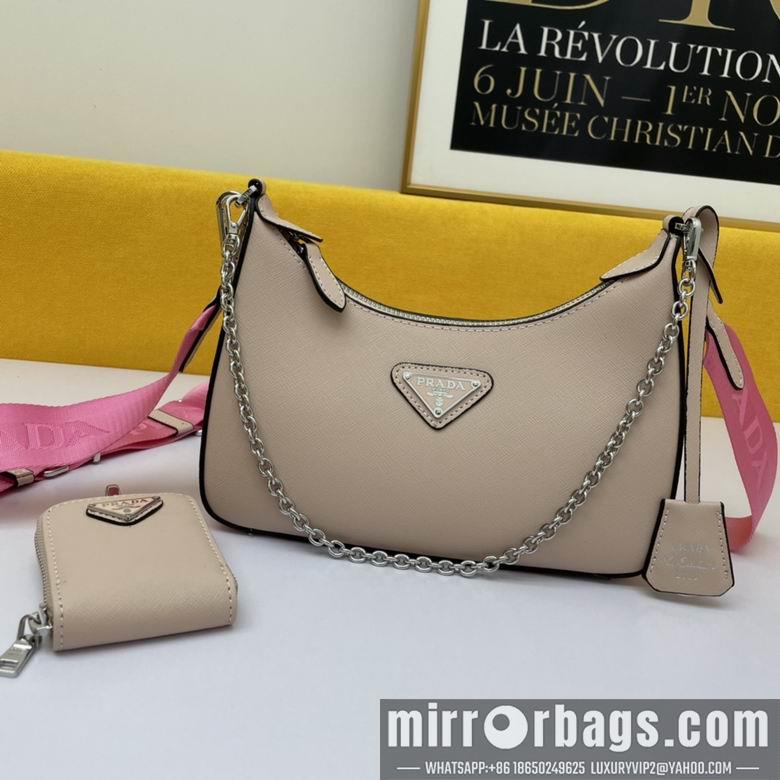 Prada Bags WW1BH204裸粉 18X22X6.5