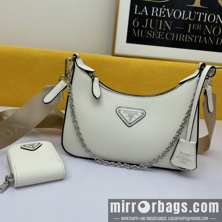Prada Bags WW1BH204白 18X22X6.5