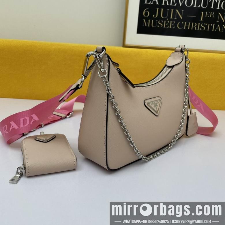 Prada Bags WW1BH204裸粉 18X22X6.5