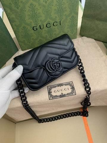 Gucci Bags 1:1 Gucci Marmont 699757 16.5x10.2x5.1cm ww4色