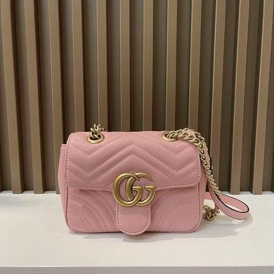 Gucci Bags 1:1 GG Marmont 739682580 18x13.5x8cm zy