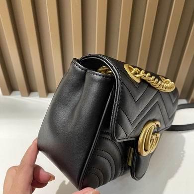 Gucci Bags 1:1 GG Marmont 739682580 18x13.5x8cm zy