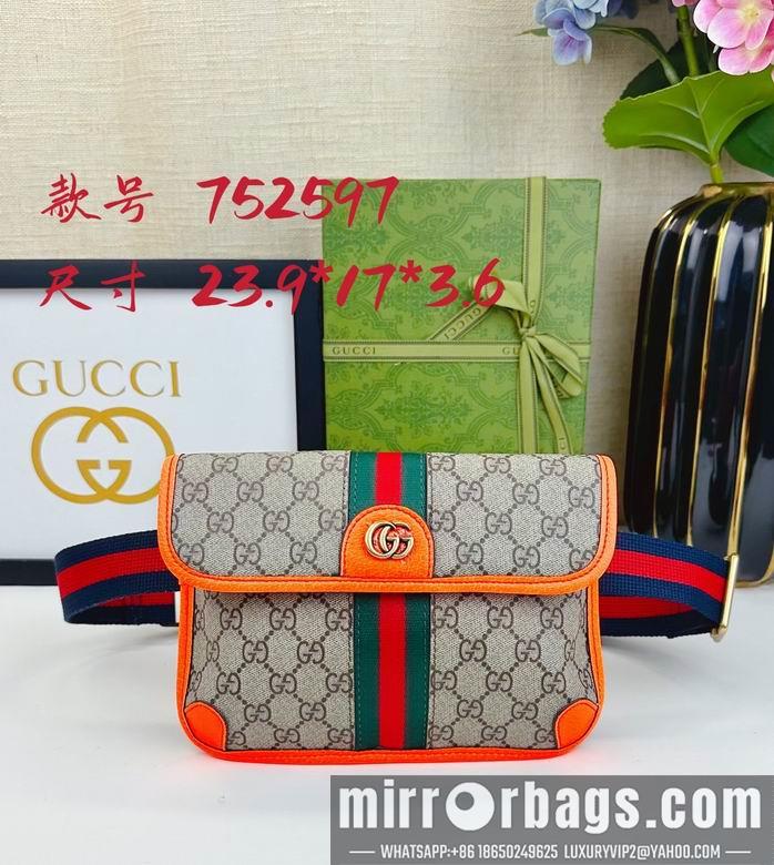 Gucci Bags 1:1 752597 23.9X17X3.6cm DF 2colour
