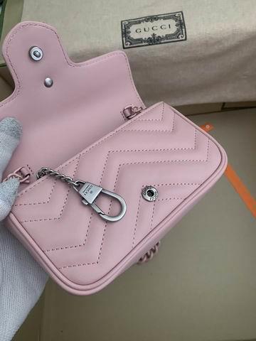 Gucci Bags 1:1 Gucci Marmont 699757 16.5x10.2x5.1cm ww4色