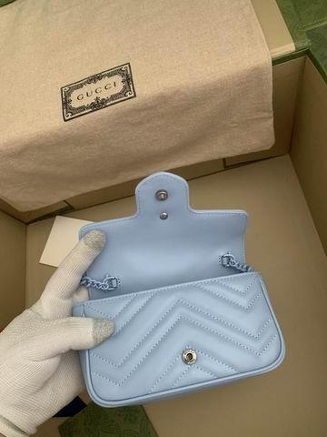 Gucci Bags 1:1 Gucci Marmont 699757 16.5x10.2x5.1cm ww4色