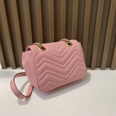 Gucci Bags 1:1 GG Marmont 739682580 18x13.5x8cm zy