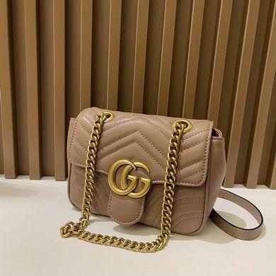 Gucci Bags 1:1 GG Marmont 739682580 18x13.5x8cm zy
