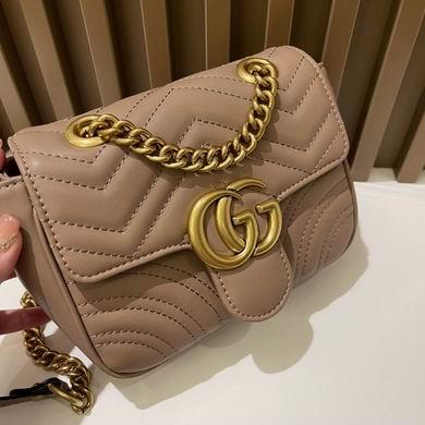 Gucci Bags 1:1 GG Marmont 739682580 18x13.5x8cm zy