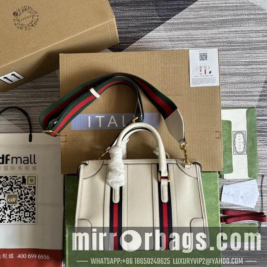 Gucci Bags 1:1 Gucci 715772白皮27x18x14cm CN
