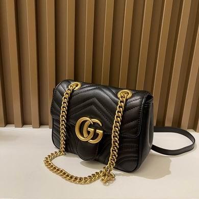 Gucci Bags 1:1 GG Marmont 739682580 18x13.5x8cm zy