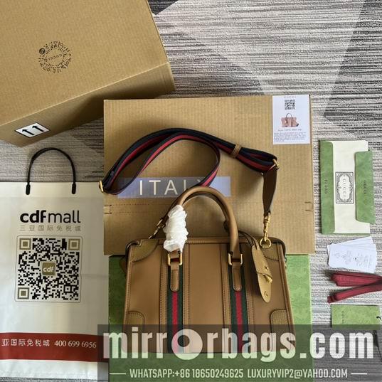 Gucci Bags 1:1 Gucci 715772棕 27x18x14cm CN