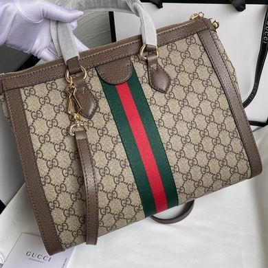 Gucci Bags 1:1 WD524537啡色 33X24.5X17.5