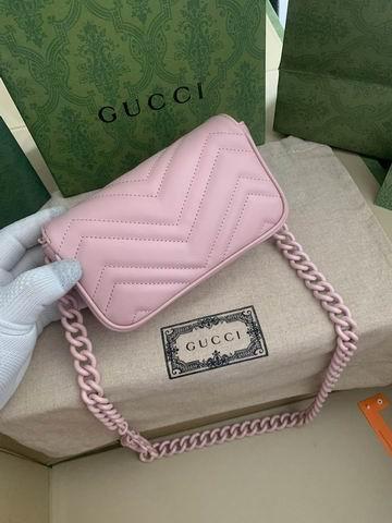 Gucci Bags 1:1 Gucci Marmont 699757 16.5x10.2x5.1cm ww4色