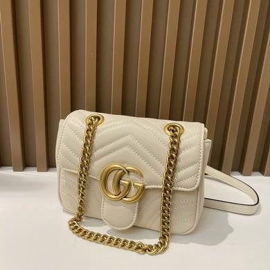 Gucci Bags 1:1 GG Marmont 739682580 18x13.5x8cm zy