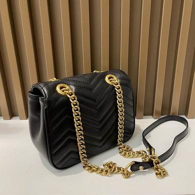 Gucci Bags 1:1 GG Marmont 739682580 18x13.5x8cm zy