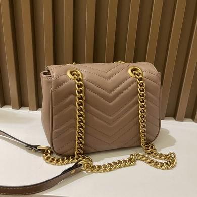 Gucci Bags 1:1 GG Marmont 739682580 18x13.5x8cm zy