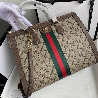 Gucci Bags 1:1 WD524537啡色 33X24.5X17.5