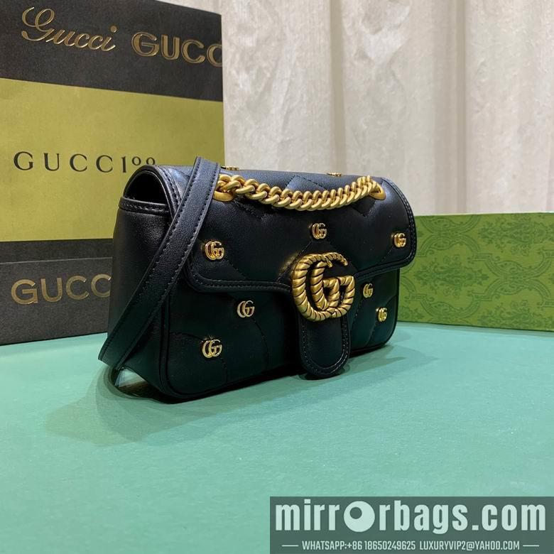 Gucci Bags 1:1 446744 23X14X6cm DF 2colour-1