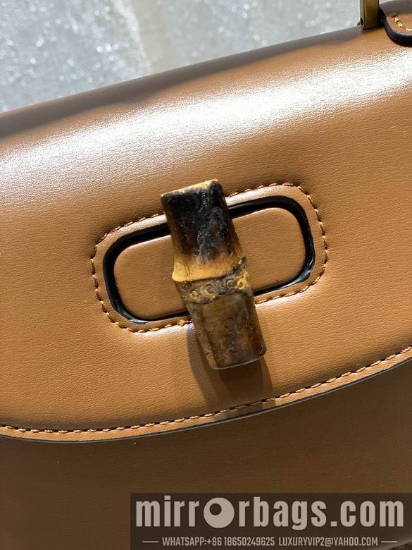 Gucci Bags 1:1 WD675797棕皮 21X15X7