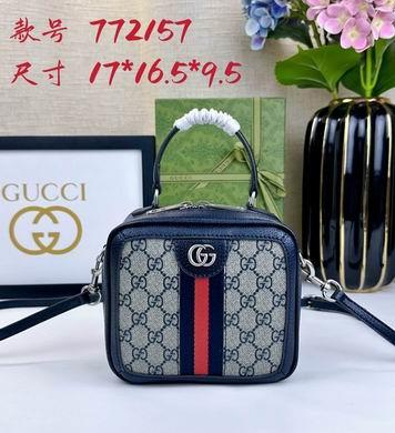 Gucci Bags 1:1 772157 17X16.5X9.5cm DF 2colour