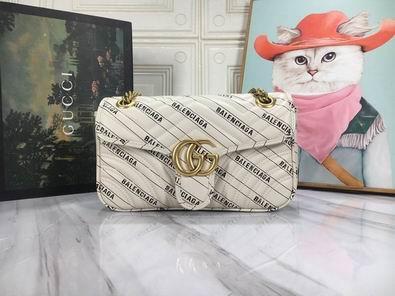 Gucci Bags 1:1 GG Marmont 44397 26x15x7cm df05