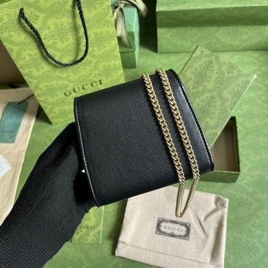 Gucci Bags 1:1 725219 12.5X11X2.5cm YG 2colour