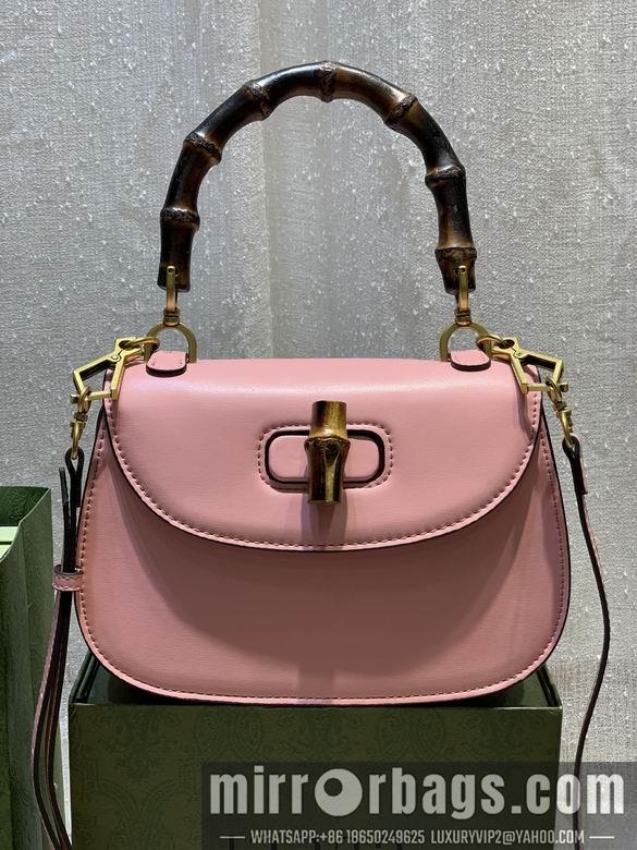 Gucci Bags 1:1 WD675797粉皮 21X15X7