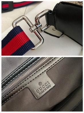 Gucci Bags 1:1 WD474137啡胶刺绣 27X28.5X5