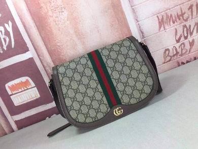 Gucci Bags 1:1 WD601044啡红绿 25X18X9