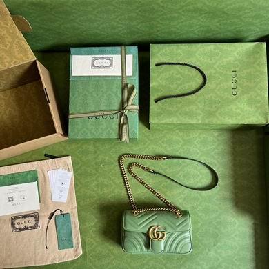 Gucci Bags 1:1 446744 23X14X6cm YG 2colour