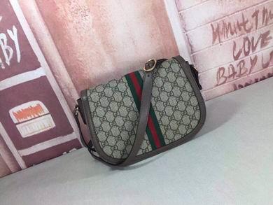 Gucci Bags 1:1 WD601044啡红绿 25X18X9