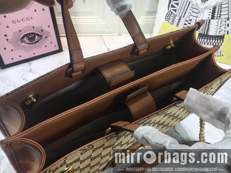 Gucci Bags 1:1 WD621144杏布棕皮 35X27X12
