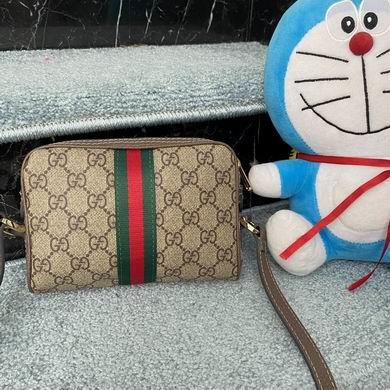 Gucci Bags 1:1 WD517350啡色 17.5X12X5.5