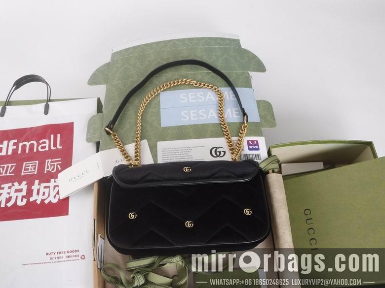Gucci Bags 1:1 446744 22X13X6cm 443497 26X15X7cm YG 3colour