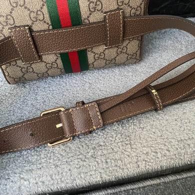 Gucci Bags 1:1 WD517076啡红绿 18.5X13X6