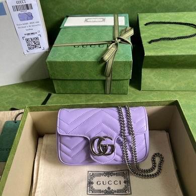 Gucci Bags 1:1 476433 16.5X10.2X5.1cm YG 2colour