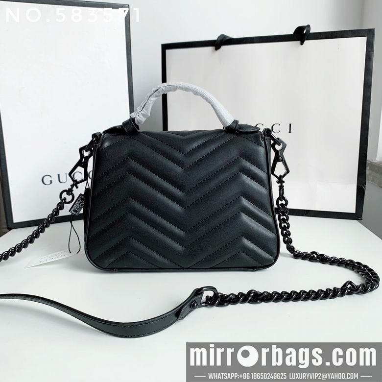 Gucci Bags 1:1 583571 21X15.5X8cm XMY 2colour