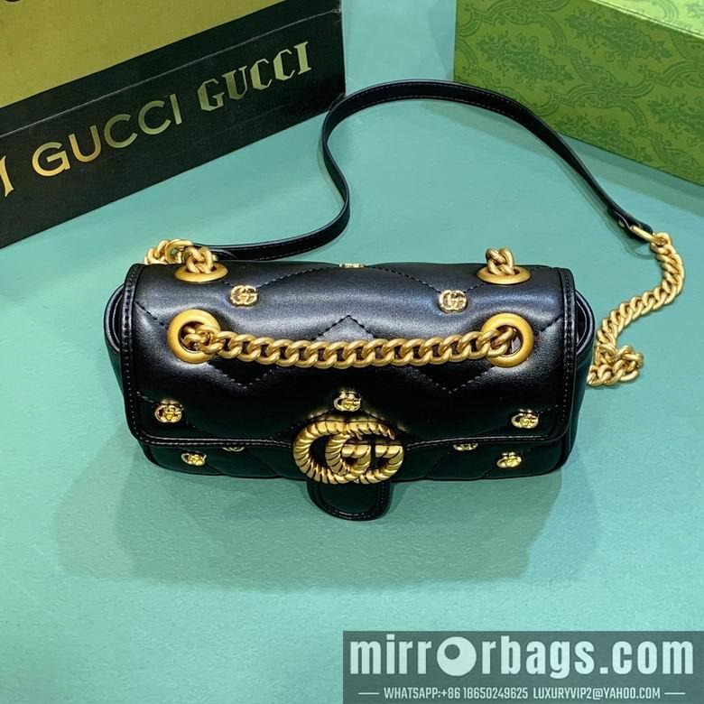 Gucci Bags 1:1 446744 23X14X6cm DF 2colour-1