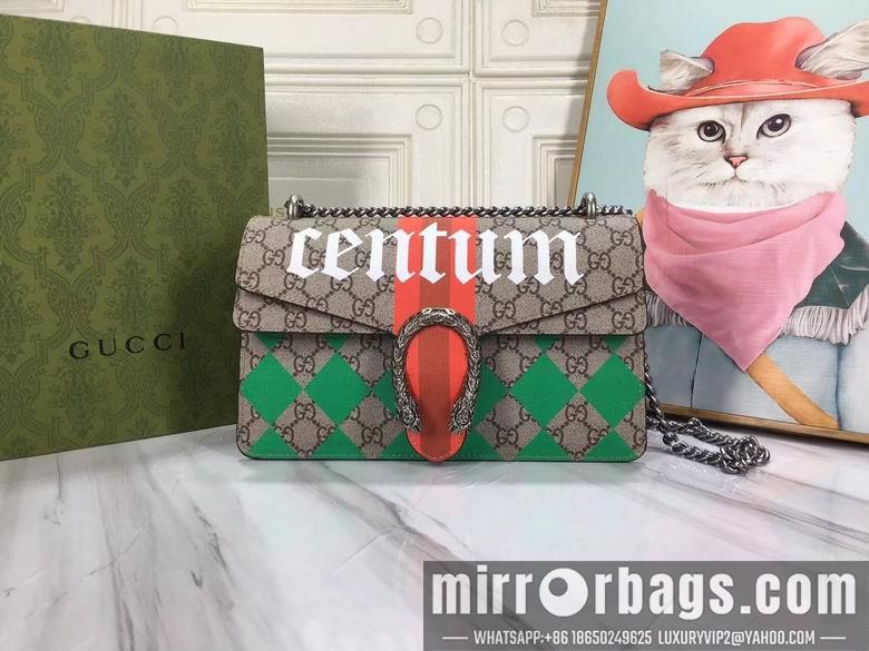 Gucci Bags 1:1 WD400249啡印花 28X18X9