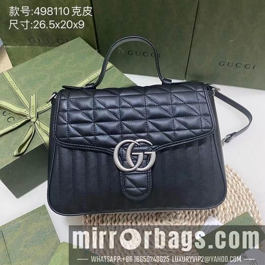 Gucci Bags 1:1 GG Marmont 498110 27x19x10.5cm df06