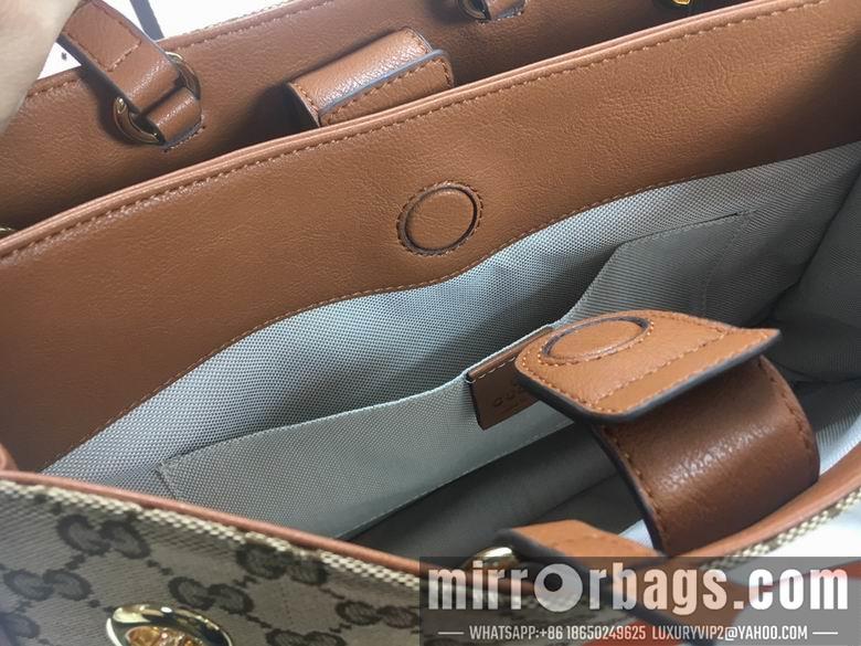 Gucci Bags 1:1 WD621144杏布棕皮 35X27X12