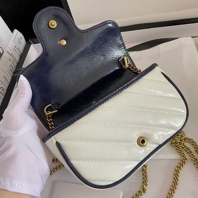 Gucci Bags 1:1 574969 16.5X10.2X5.1cm DF 2colour