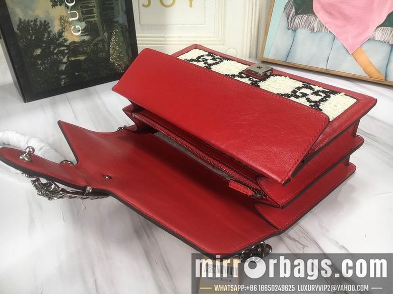 Gucci Bags 1:1 WD400249白底花 28X18X9