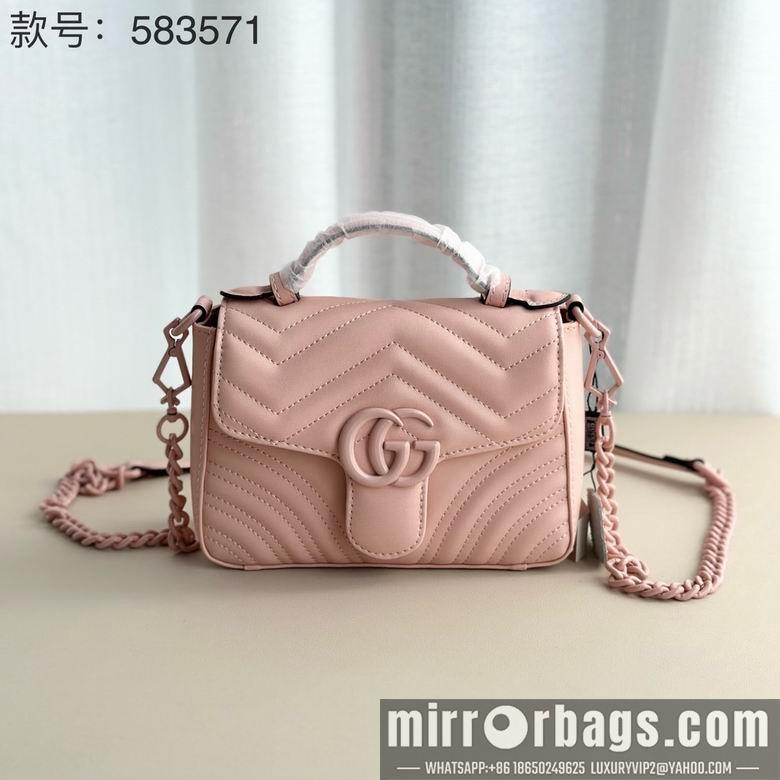 Gucci Bags 1:1 583571 21X15.5X8cm XMY 2colour