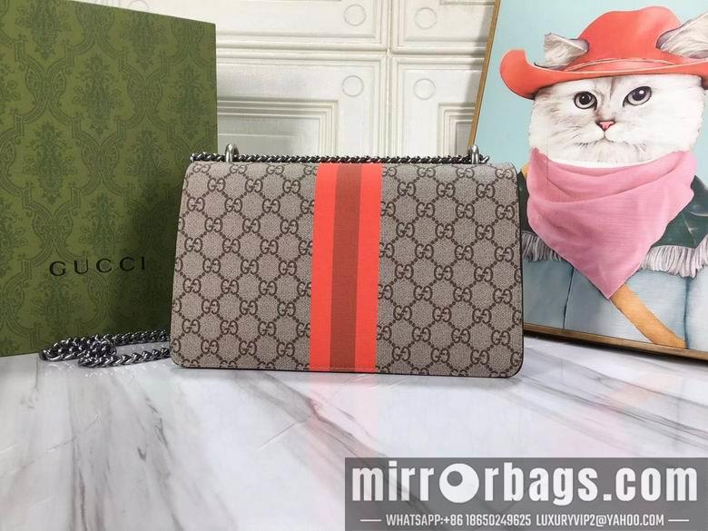 Gucci Bags 1:1 WD400249啡印花 28X18X9